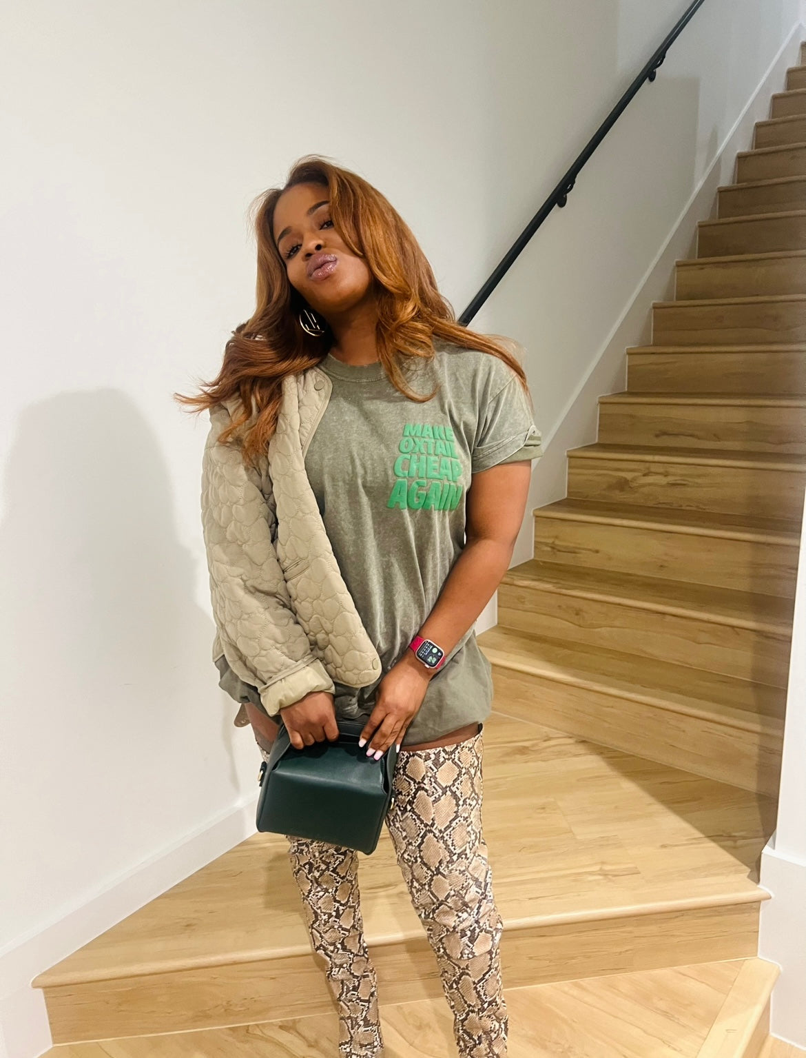 MAKE OXTAIL CHEAP AGAIN TSHIRT - GREEN
