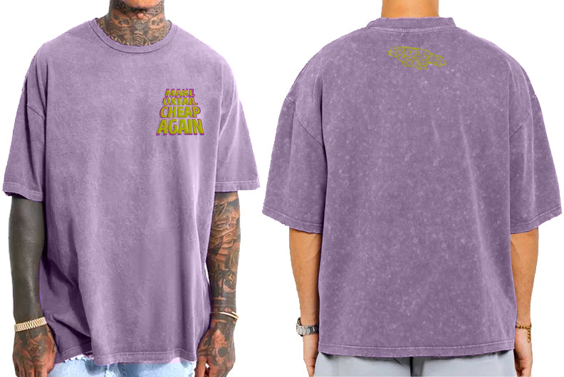 MAKE OXTAIL CHEAP AGAIN TSHIRT - PURPLE
